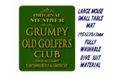 GRUMPY OLD GOLFERS CLUB MEMBER - MOUSE MAT / SMALL PLACE MAT