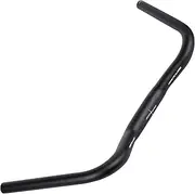 NOIRETTE Classic Trekking Commuting Bike Bicycle Aluminium Alloy Swept Back Flat Handlebar 31.8x550mm - Rise 43mm - Sweep 70 Degree