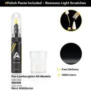 Touch Up Paint For Lamborghini All Models 9003M Nero Aldebaran With Polish Paste