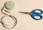 ADY EMBROIDERY SCISSORS THREAD SEWING SNIP & 5 FT RETRACTIBLE CLOTH TAPE MEASURE