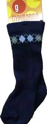 New Vtg 2003 Navy Blue Gymboree Cool Classics Argyle Socks Size 12-18-24 mo NWT