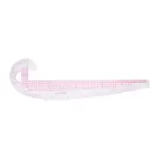 Styling Sewing French Curve Ruler, 47x12.5cm Clear Sewing Pattern Making Ruler