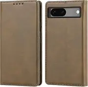 for Google Pixel 7A Case Leather Wallet with Credit Card Holder Cash Slot SunYoo Flip Cover Drop Protection Shockproof Stand Magnetic Folio Women Men Her Purse for Google Pixel7A Light Dark Green
