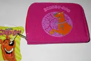 2003 Hanna Barbera Scooby DOO Zip up / Snap Card and Change Wallet PINK