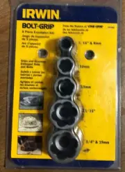 IRWIN 394002 BOLT-GRIP 3/8 in. Drive Assorted Size Bolt Extractor Set