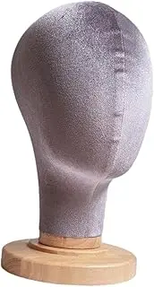 Perfeclan Mannequin Head, Desktop Freestanding Multifunctional Space Saving Wig Display Head, Hat Rack for Beauty Salon Retail Shop, Gray