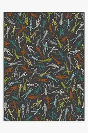 275' x 365' | Machine Washable Runner Rug | Kid & Pet Friendly | Indoor Rug | Bone Dance Technicolour Flatwoven Rug | Ruggable