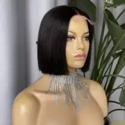 Bob Custom Wig, Hand Made, Ready To Wear Wig, Real Human Hair.