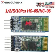 1-10x HC-05 HC-06 Wireless Bluetooth Transeiver RF Master Module for Arduino U-S