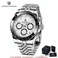 在飛比找樂天市場購物網優惠-PAGANI DESIGN 頂品牌男士石英手錶藍寶石不銹鋼防