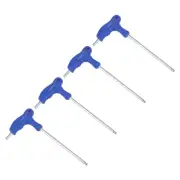 4pcs 4mm Ball End Hex Key T-Handle Wrench Spanner, Metric CR-V Steel
