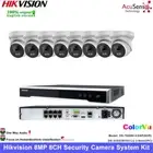 Hikvision 8CH 4K NVR with 8MP ColorVu IP Camera CCTV System Security Home MIC