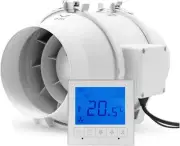 Inline Duct Extra|ctor Fan with Timer Smart Controller for Bathroom, Greenhouses
