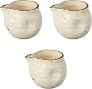 Set of 3, Large Shiro Dressing [3.7 x 3.0 x 3.0 inches (9.5 x 7.5 x 7.5 cm) (270cc)] | Setomonohonpo with Dressing