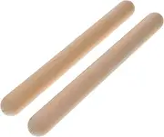 CORHAD Early Learning Educational Drum Sticks Set for Boys and Girls Safe Wooden Beating Sticks Round Ends for Preschoolers
