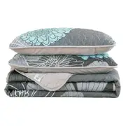 Blue Flowers Floral Bohemian Bedspread Quilts Coverlet Bedding Set Pillowcase