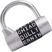 [Generic] Letter Lock | Portable Wardrobe Padlock - Locker Safety Locking Tool, Heavy Duty Letter Padlock for Fence Door Drawer