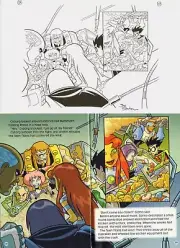Joe Staton SIGNED Original Teen Titans Go Splash Page Art Robin Cyborg Starfire