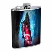 Wizards Witches Warlocks D3 Flask 8oz Stainless Steel Hip Drinking Whiskey