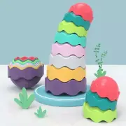 Stacked Cups Bathtub Supplies for Infants 6-12 Months/1-3 Kids