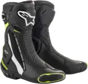 SMX Plus Street Riding Boots Black/White/Yellow US 6.5 Alp. 2221019-125-40