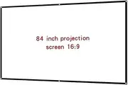Projection Screens Simple Folding Projector Milk Silk Soft Screen 16:9 Portable Outdoor High-Definition Movie Projection Fabric Smart Home(84 inch)