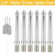 Photography 1/4" Screw 8cm Stainless Steel Spikes Toe Feet For Tripod Monopod