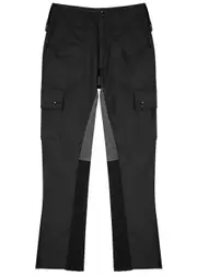 Jeanius Bar Atelier Panelled Twill Cargo Trousers - Black - 36 (W36 / XL) 36 (W36 / XL)