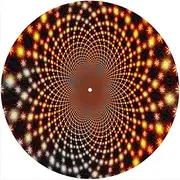 Slipmat Slip Mat Scratch Pad Felt for any 12" LP DJ Vinyl Turntable Record Player Custom Graphical - Kaleidoscope 5
