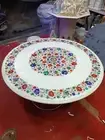 Exquisite Gemstone Inlay Round Marble Table Top/Coffee Table