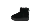UGG Woolcomfort Women Sheepskin Mini Ankle Thick Bottom Platform Boots Black