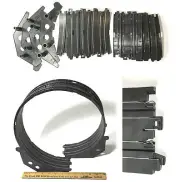 10pc TOMY Aurora AFX Slot Car LOOP TRANSITION TRACKS +Support RARE DOUBLE RAIL !