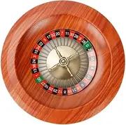 Roulette Game Set, 12-inch Sturdy Wooden Roulette Wheel Set, Roulette Set with Double-Zero Layout for A Club Night Party, Roulette Wheel Game Set Turntable Leisure Table Games/663