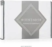 WEEKENDER Waterproof Mattress Encasement with Zipper Closure - Hypoallergenic Protector Helps Block Bed Bugs - King, WK0PKKEP, King