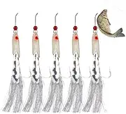 Bass Fishing Lures | 5X Luminous Lures for Bass Fish | Realistic Feathers Swimbait, Saltwater Angling Tackle for Crappie, Salmon, Cod, Bluegill, Mackerel, Pike