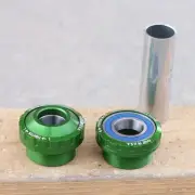 PROFILE RACING BMX EURO EXTERNAL BOTTOM BRACKET KIT GREEN 19mm OUTBOARD