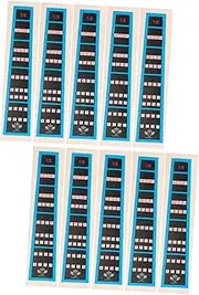 OFFIGAM 10pcs Blue Violin Scale Stickers Fretboard Note Decals for Beginners Easy Apply Fret Labels Durable Material for Quick Intonation Learning Essential Violin Accessory
