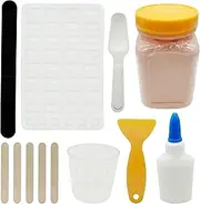 Woohome 12 PCS Miniature Brick Silicone Mold Scale Brick Making Tool Kit Miniature Wall Bricks Tiny Red Bricks Crafts Kit for Mini Garden Sand Table Landscape Building Accessories