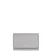 [Mulberry] Continental Trifold Pale Grey Small Classic Grain