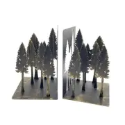 Forest Decor - Charming Pine Tree Decor Bookends, Tree Decor Book Ends for Sh...