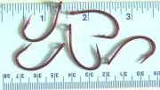 100 Matzuo 130060 Red Live Bait O'Shaughnessy Fish Fishing Hooks size 3/0