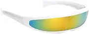 [Tadill] Sleek Futuristic Sunglasses - Vibrant Eye Protection for a Modern Look