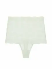 Victorias Secret BODY BY VICTORIA High-Rise Sm Thong Panty Pale Sky Grey N4798