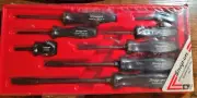 New Old Stock Snap-On Tools GSDDX80 8-Piece Black Hard Handle Screwdriver Set