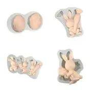 Easter Egg Bunny Silicone Molds Fondant Chocolate Mould Cake-Topper Decor Tools