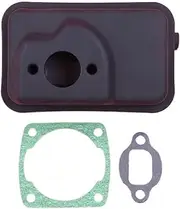Exhaust with Cylinder Gasket Kit for BG411 NB411 EC04 CG411 Grass Trimmer Brush Cutter Engine Spare Part