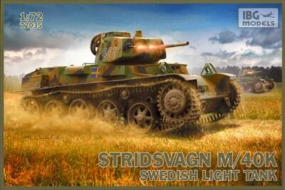 IBG Models 1/72 STRIDSVAGN M/40K Swedish Light Tank
