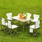 Portable Camping Table Chairs Set Ergonomic Camping Table Chairs Set Folding For