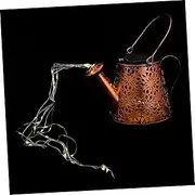 BESPORTBLE Iron Art Solar Kettle Light Unique Hollow Design for Outdoor Decoration Premium Iron Craft Solar Lamp for Garden Lawn Courtyard Easy Installation Creative Night Lighting