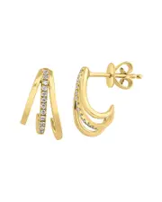 Effy Fine Jewelry 14K 0.09 ct. tw. Diamond Earrings NoSize NoColor